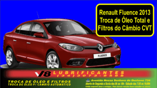 TROCA DE OLEO CAMBIO AUTOMATICO CVT FLUENCE