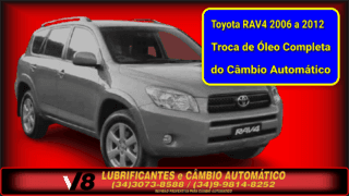 TROCA DE OLEO CAMBIO AUTOMATICO TOYOTA RAV4